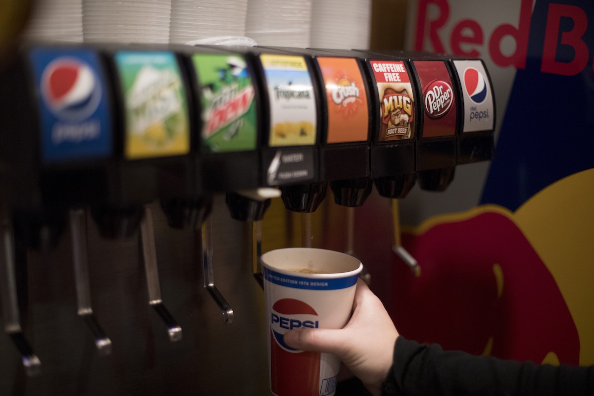 Soda fountain dispenser Pepsi brand