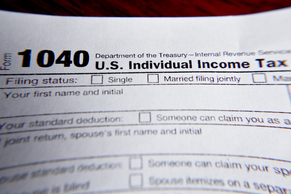IRS Form 1040 image