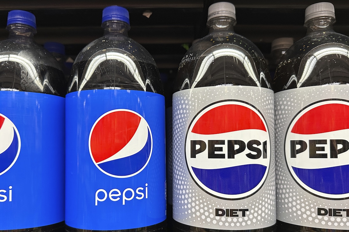 Pepsi bottles on shelf in NY