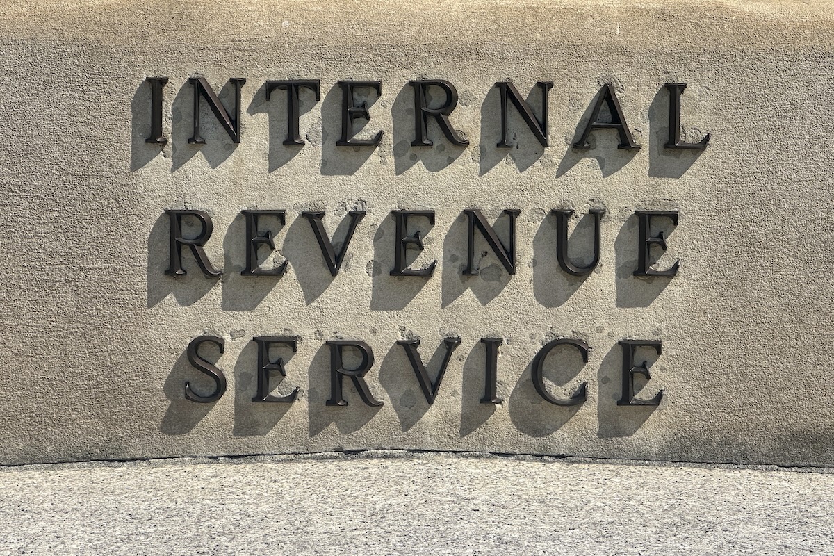 IRS headquarters sign