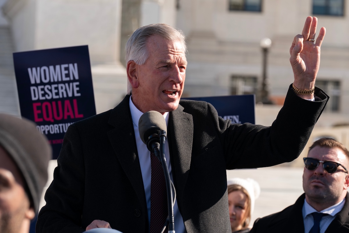 Tommy Tuberville at SCOTUS for case on transgender athletes Jan 2026