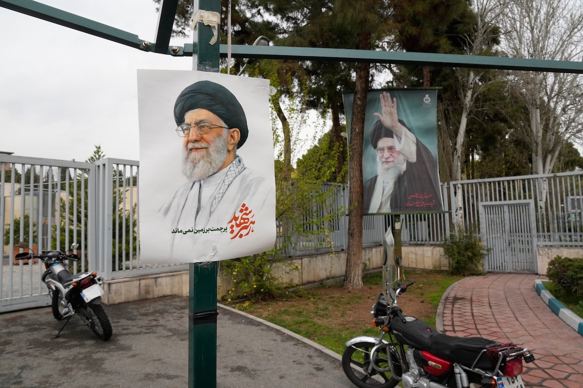 Posters of Khamenei on March 31 2026