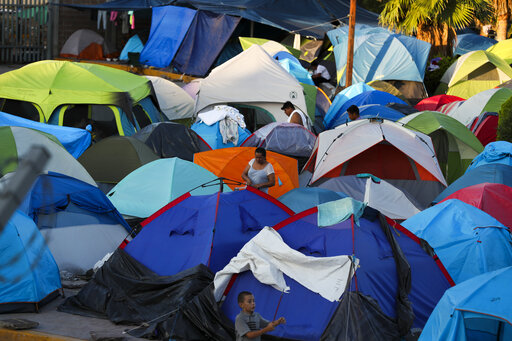 migrant camp in mexico