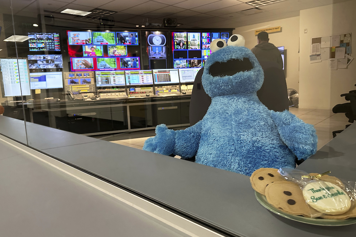 Cookie Monster at Arizona PBS station 5-2-25