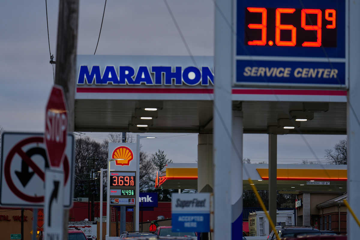 Gas station price in Kentucky 3-23-26