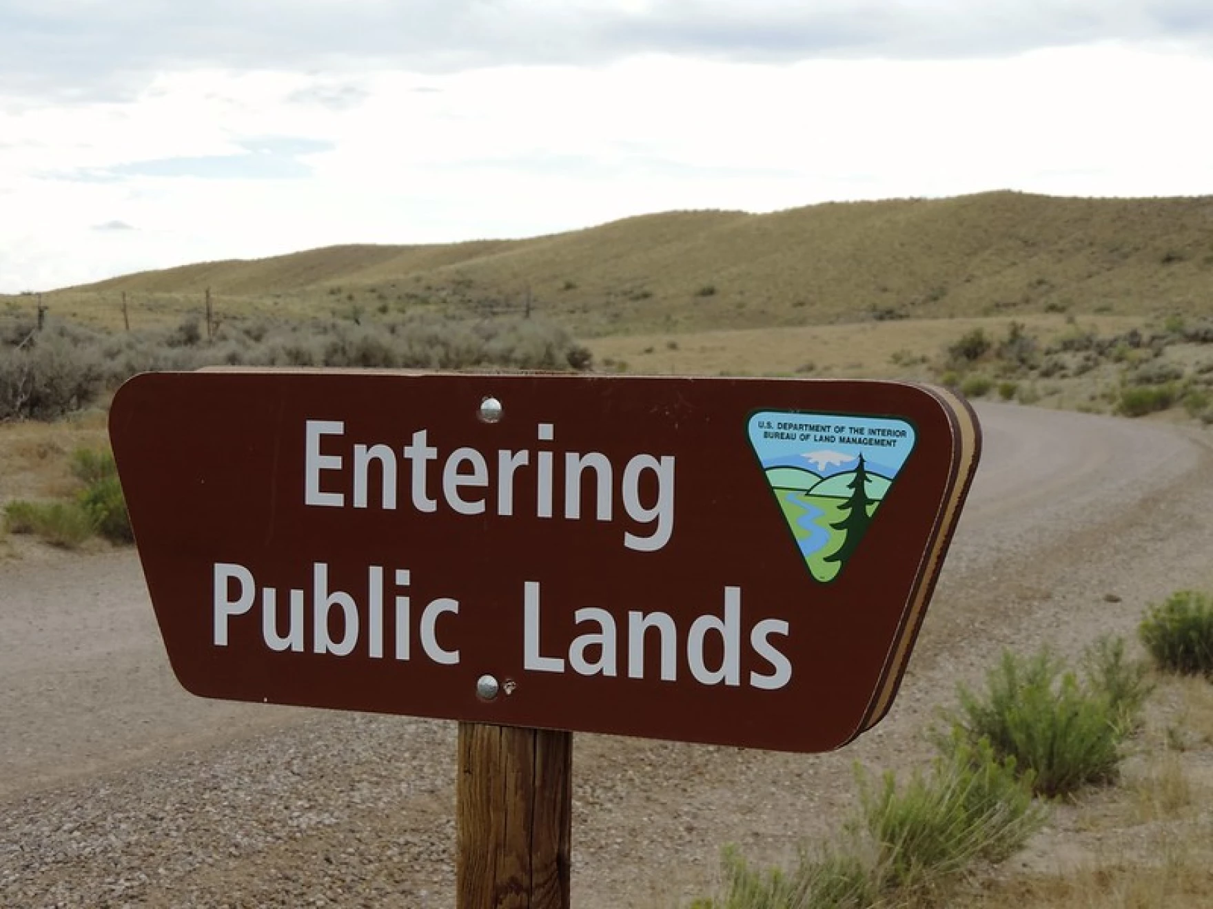 Public lands sign