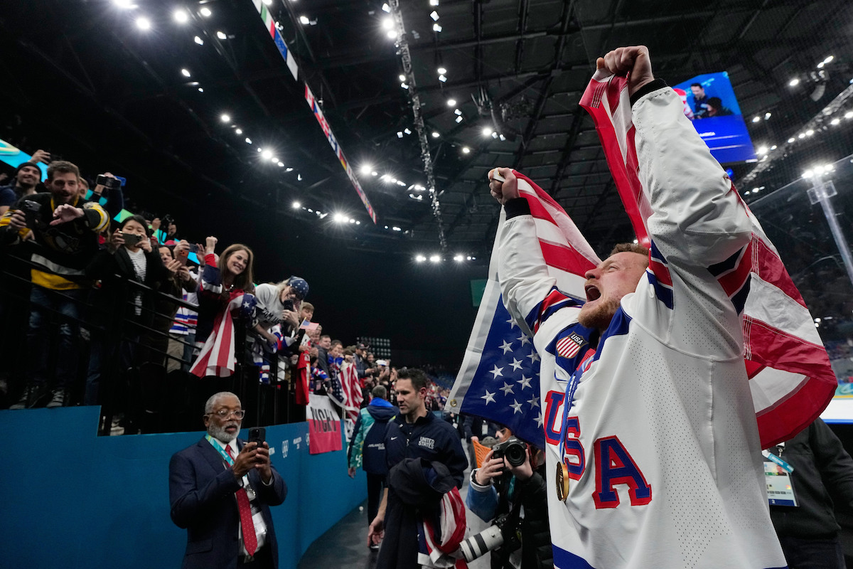 Jack Eichel USA hockey at Olympics 2-22-26