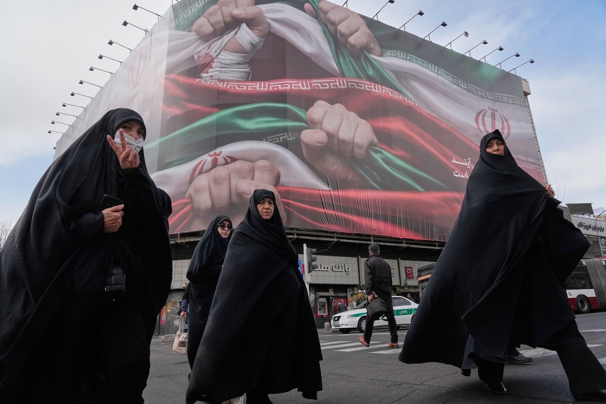 Women in Tehran, Iran, 01-14-2026