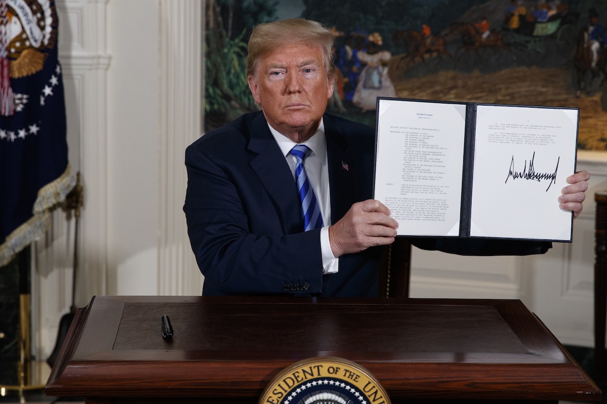 Trump iran memo May 2018