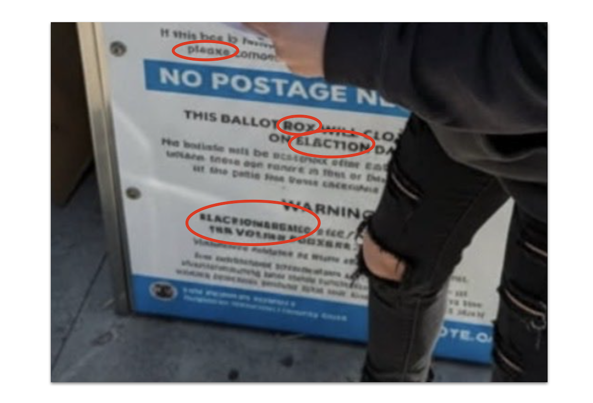 AI California voter, warped letters, 06-08-2026