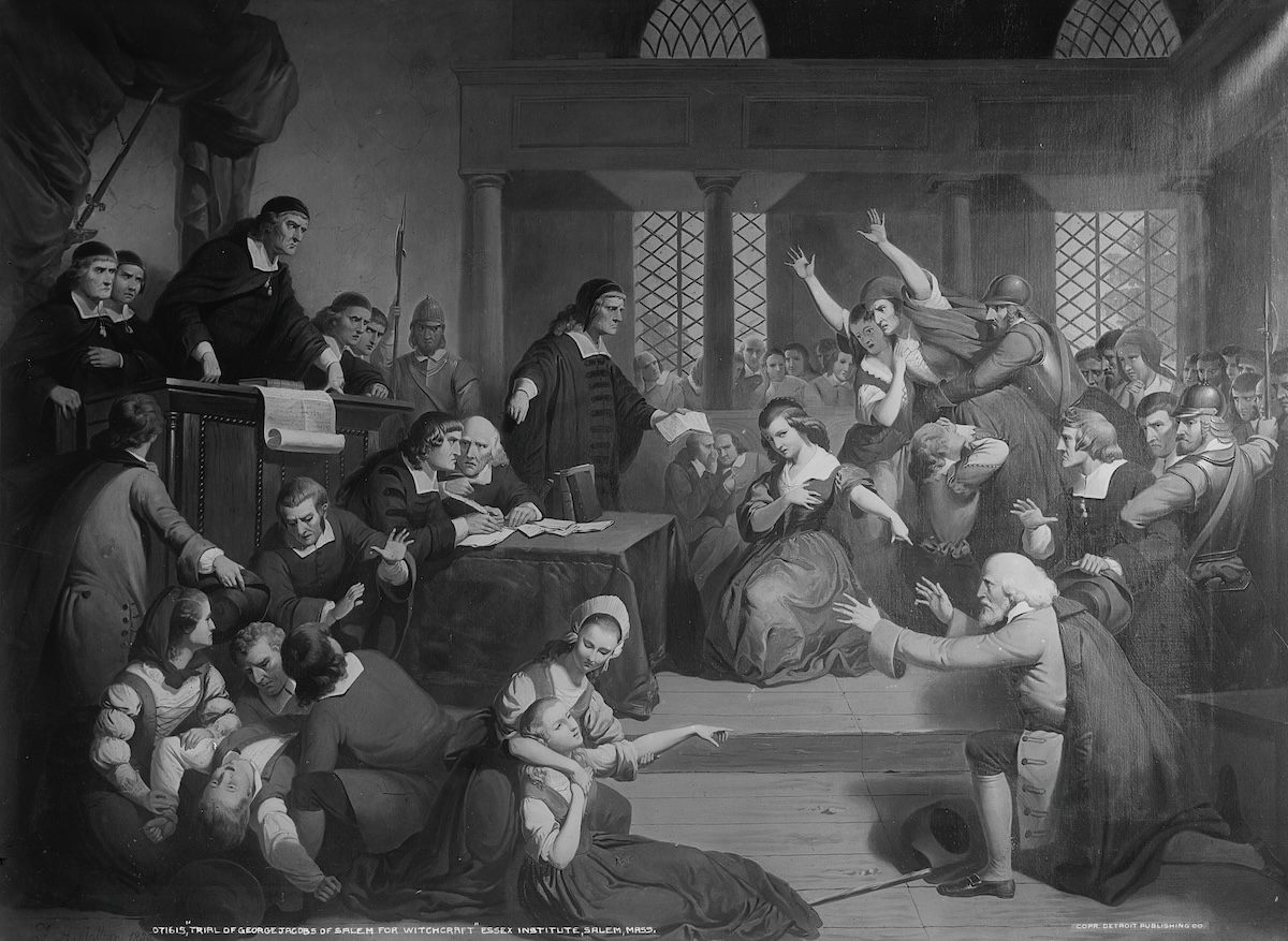 Painting of the Salem Witch Trials