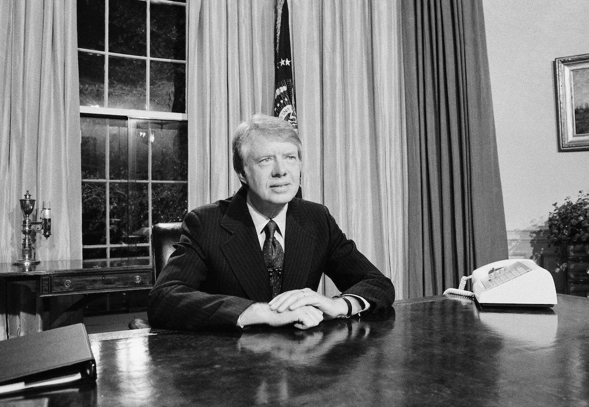 250th photo: Jimmy Carter at desk