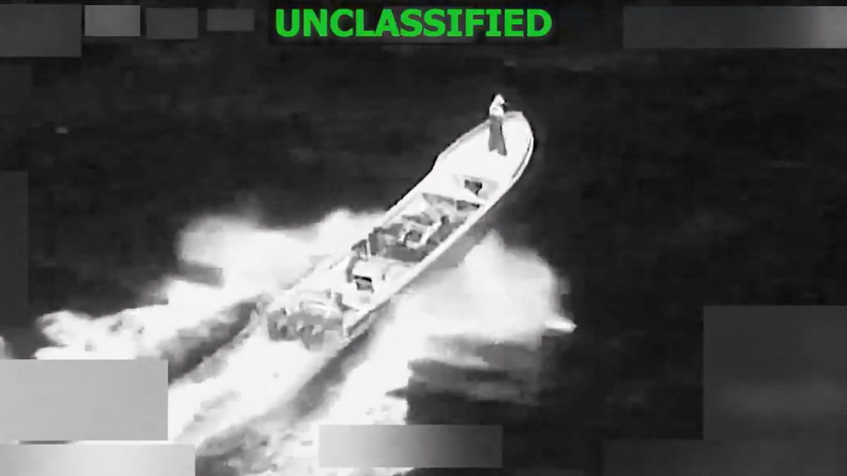 Photo of boat strike Jan. 23, 2026