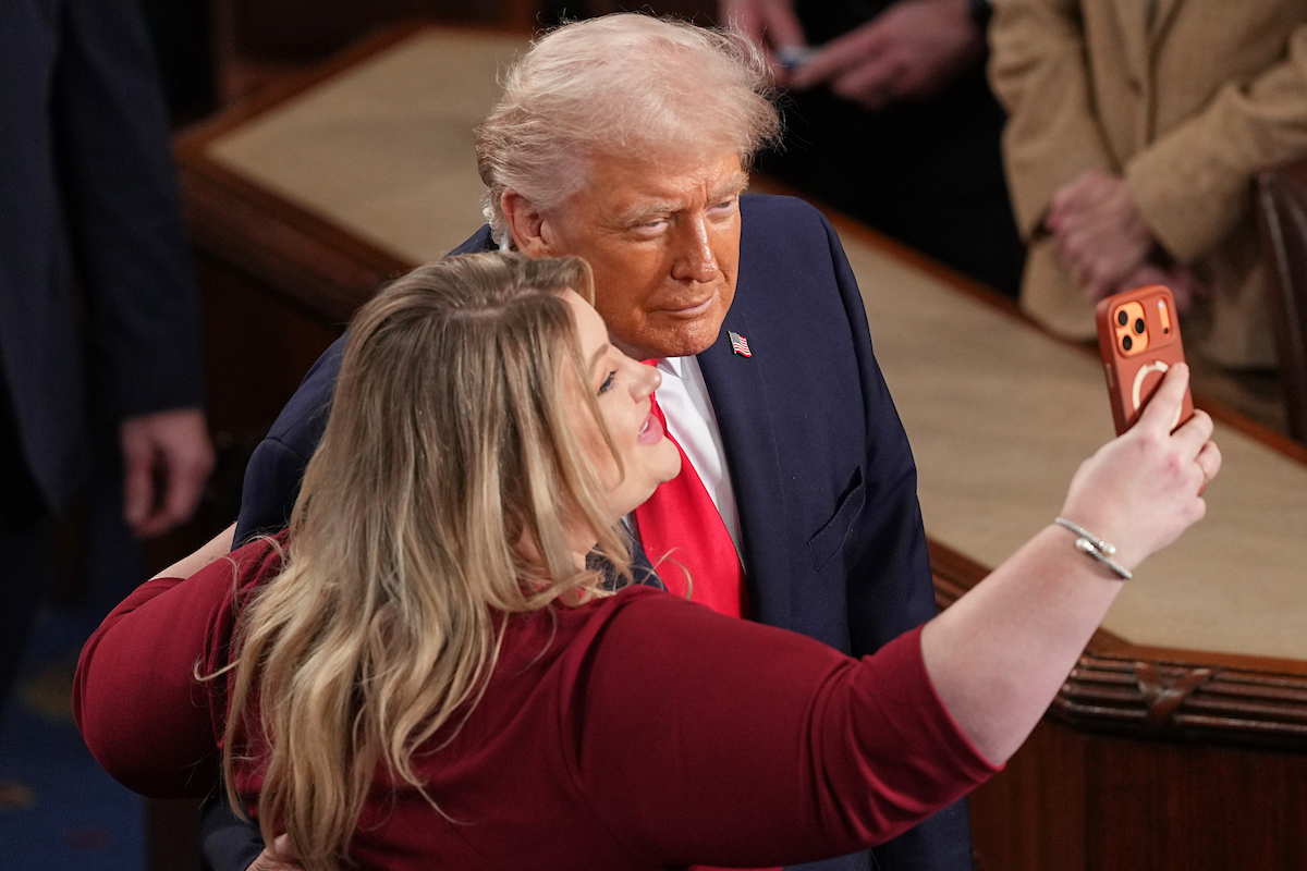 Cammack and Trump at SOTU 2-24-26