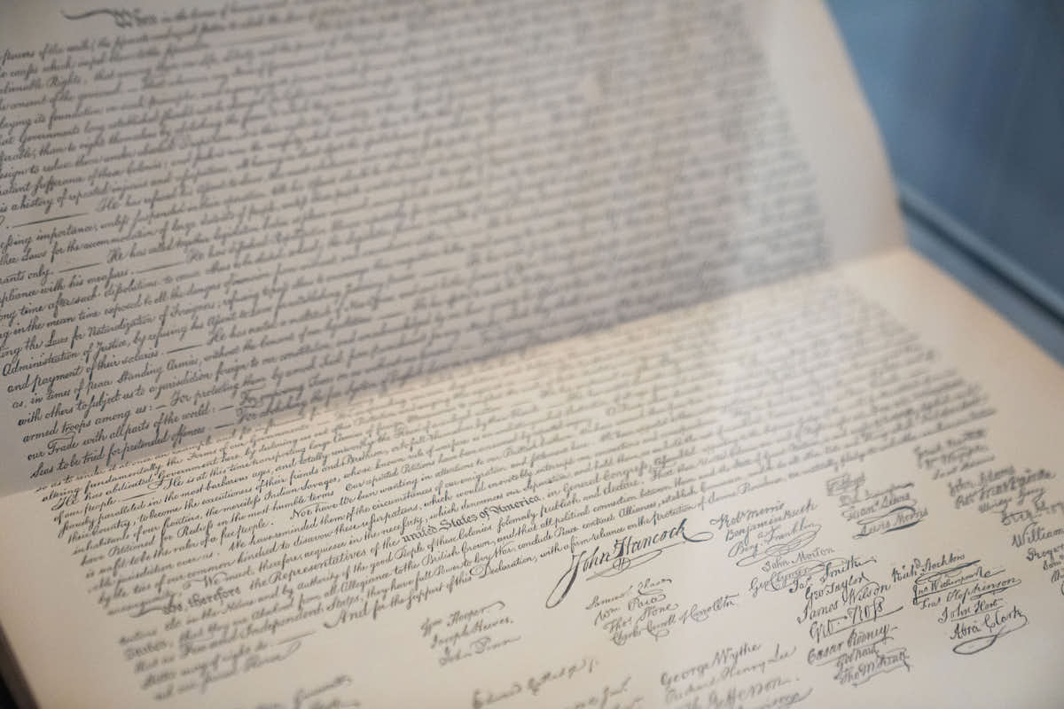 Declaration of Independence on display April 24, 2026, National Archives