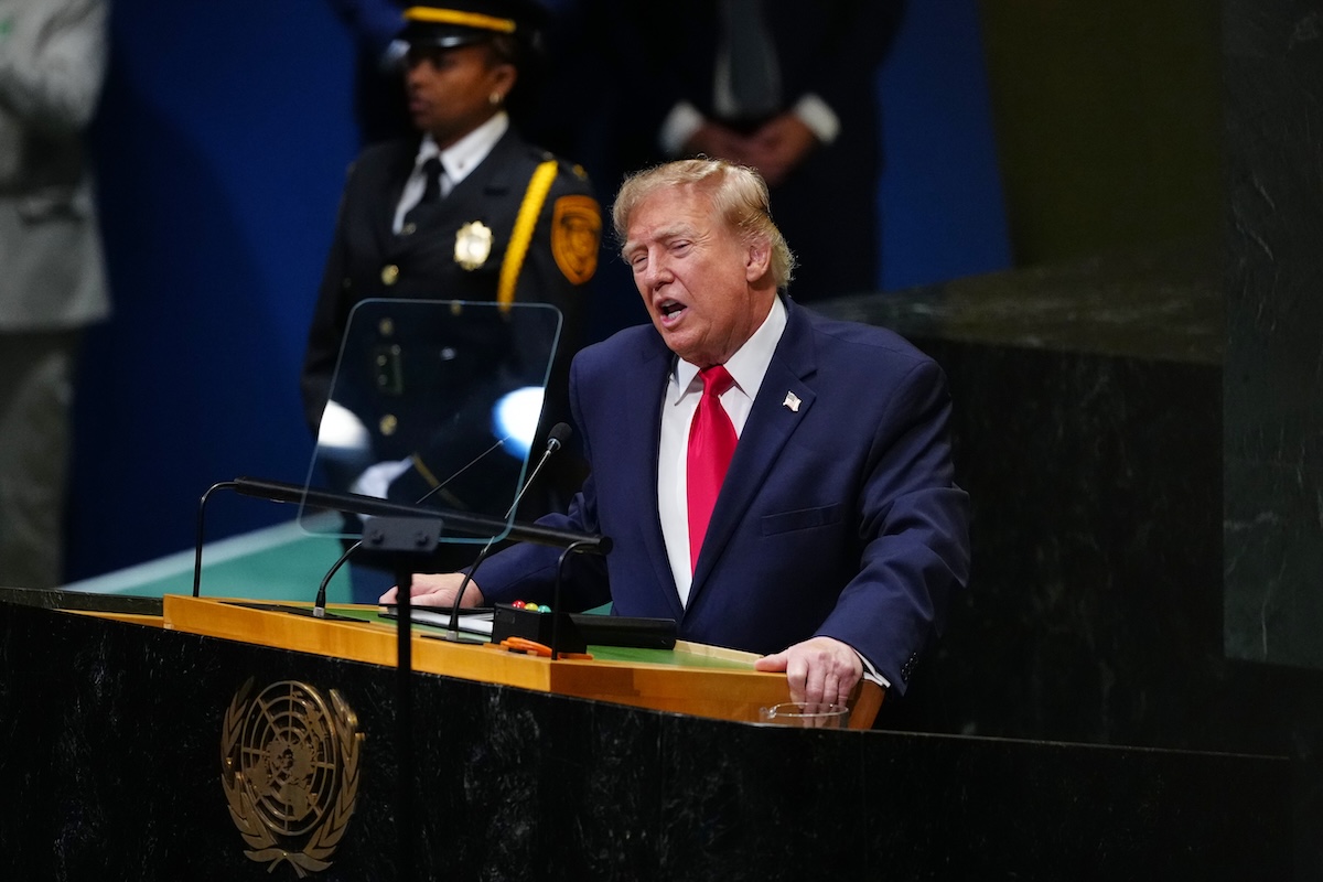 Fact-check: President Donald Trump misleads on Iran war, AI in speech to UN